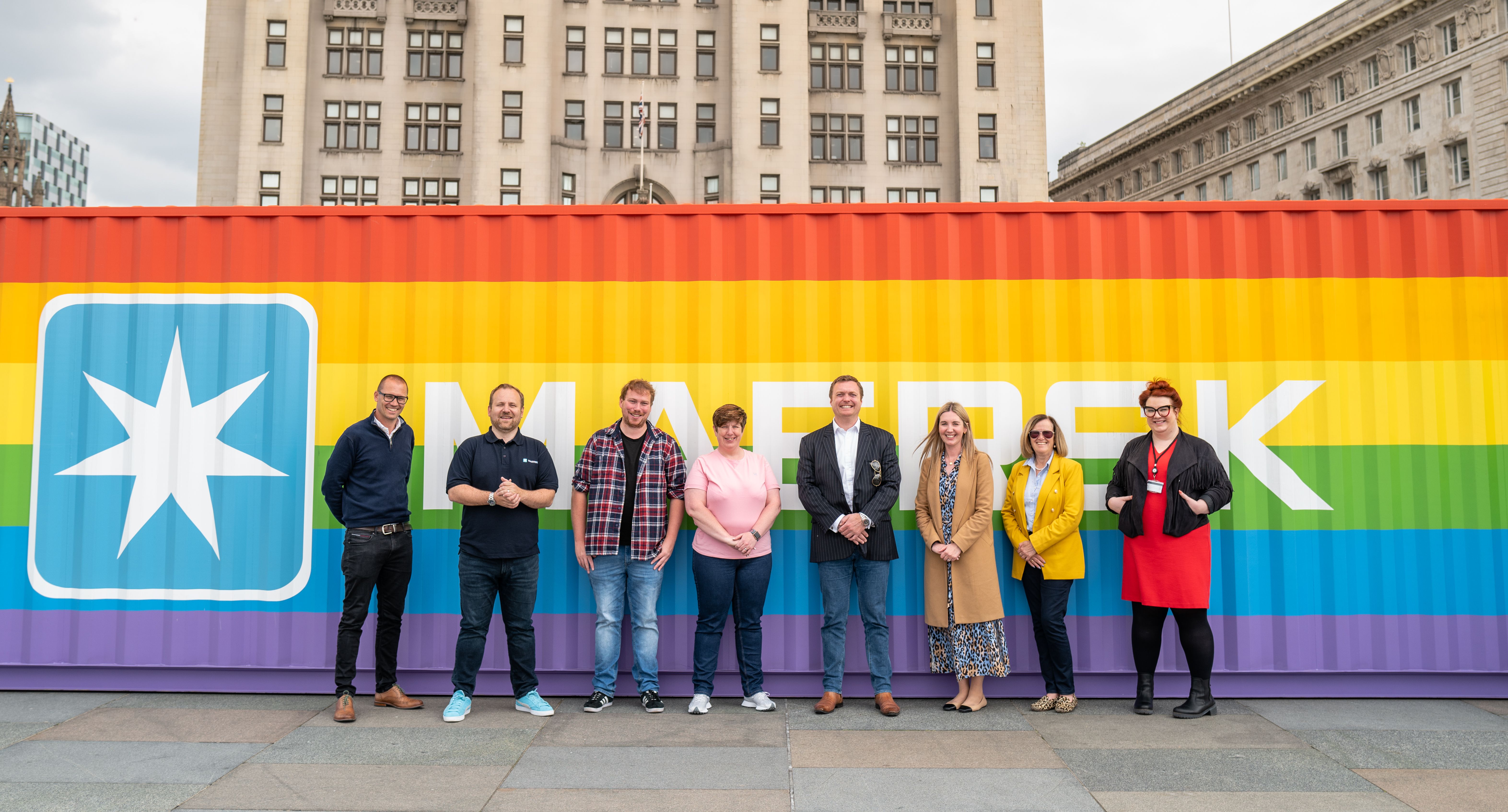 Rainbow Container Tour Launch Marks Maersk Sponsorship Liverpool